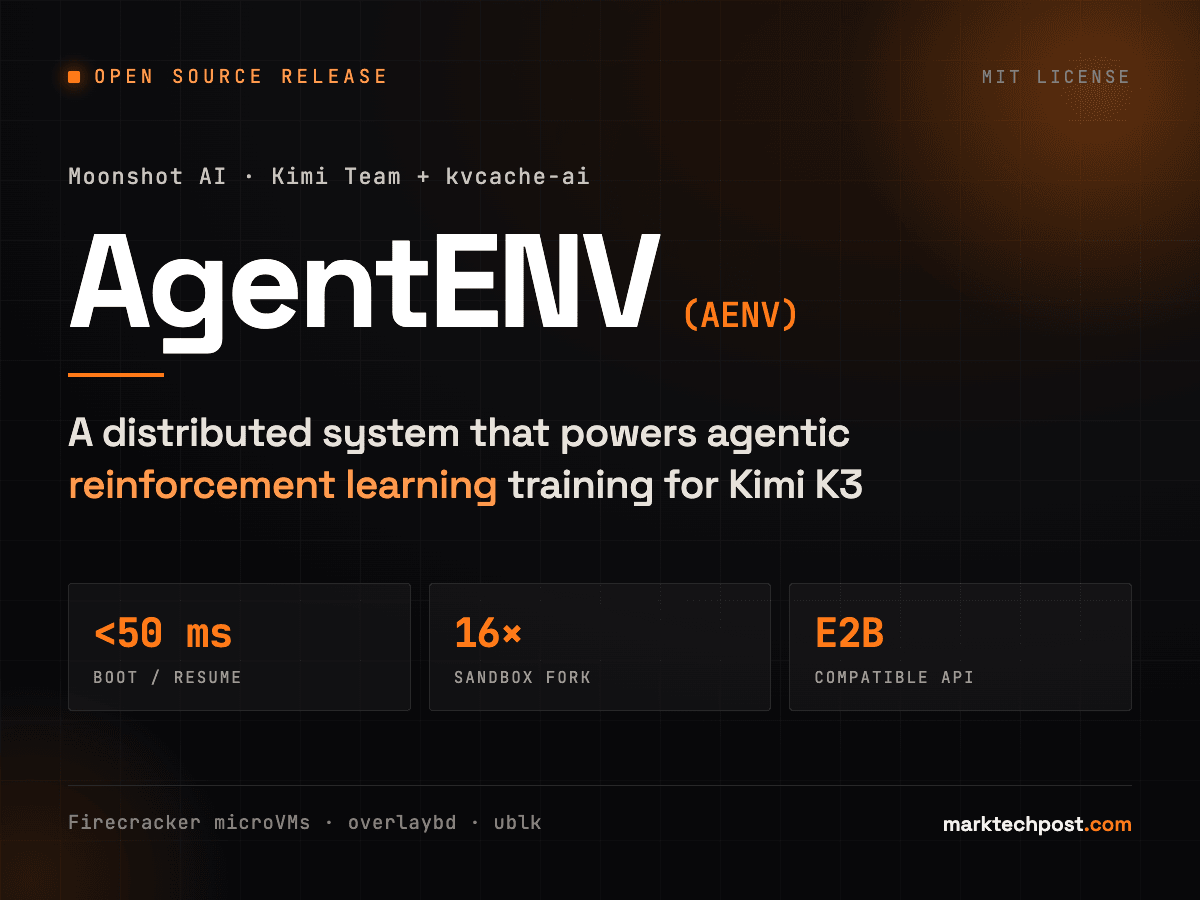 Kimi AI and kvcache-ai Open Sources ‘AgentENV’: A Distributed System that Powers Agentic Reinforcement Learning (RL) Training for Kimi K3
