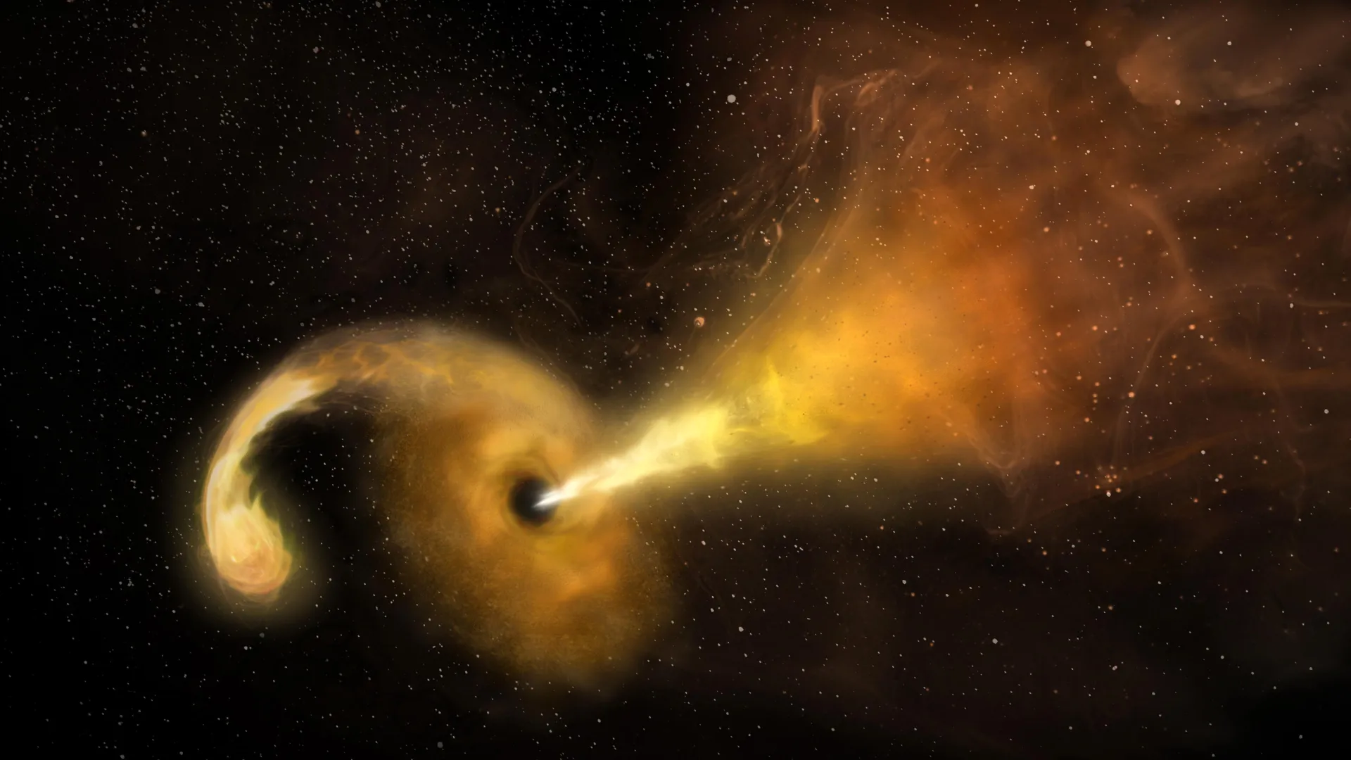 Blazing like 10 billion suns: NASA’s Swift sees a wandering black hole devouring a star