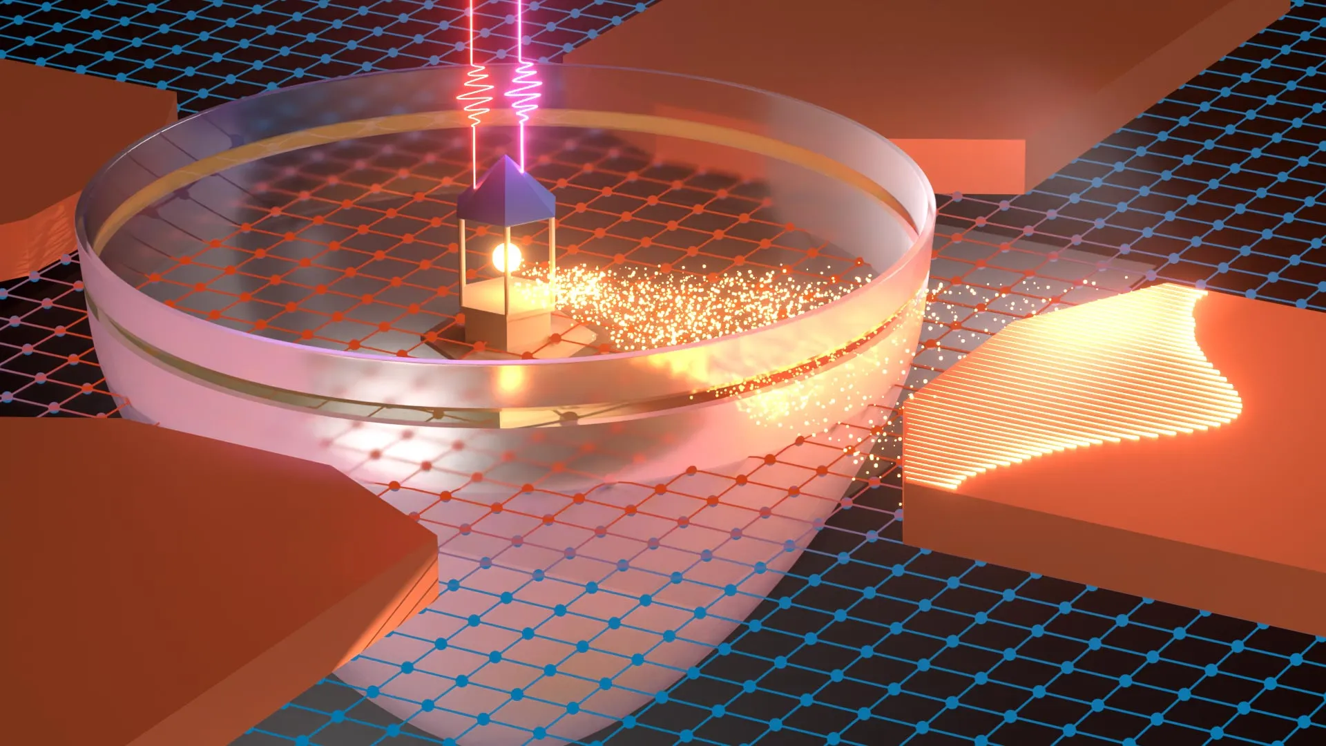 Scientists create an “electron lighthouse” with laser light