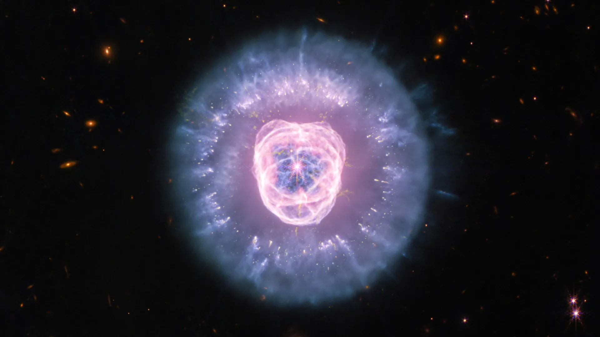 James Webb captures a cosmic lion sculpted by a dying star