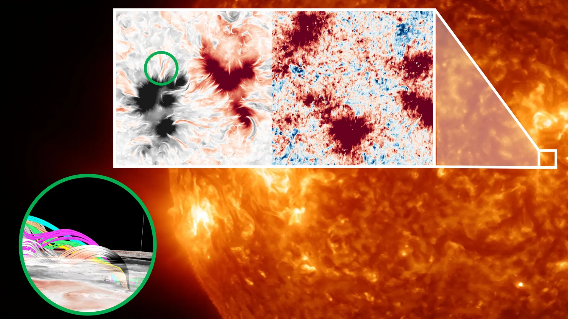 Astronomers uncover a mysterious magnetic web above the Sun