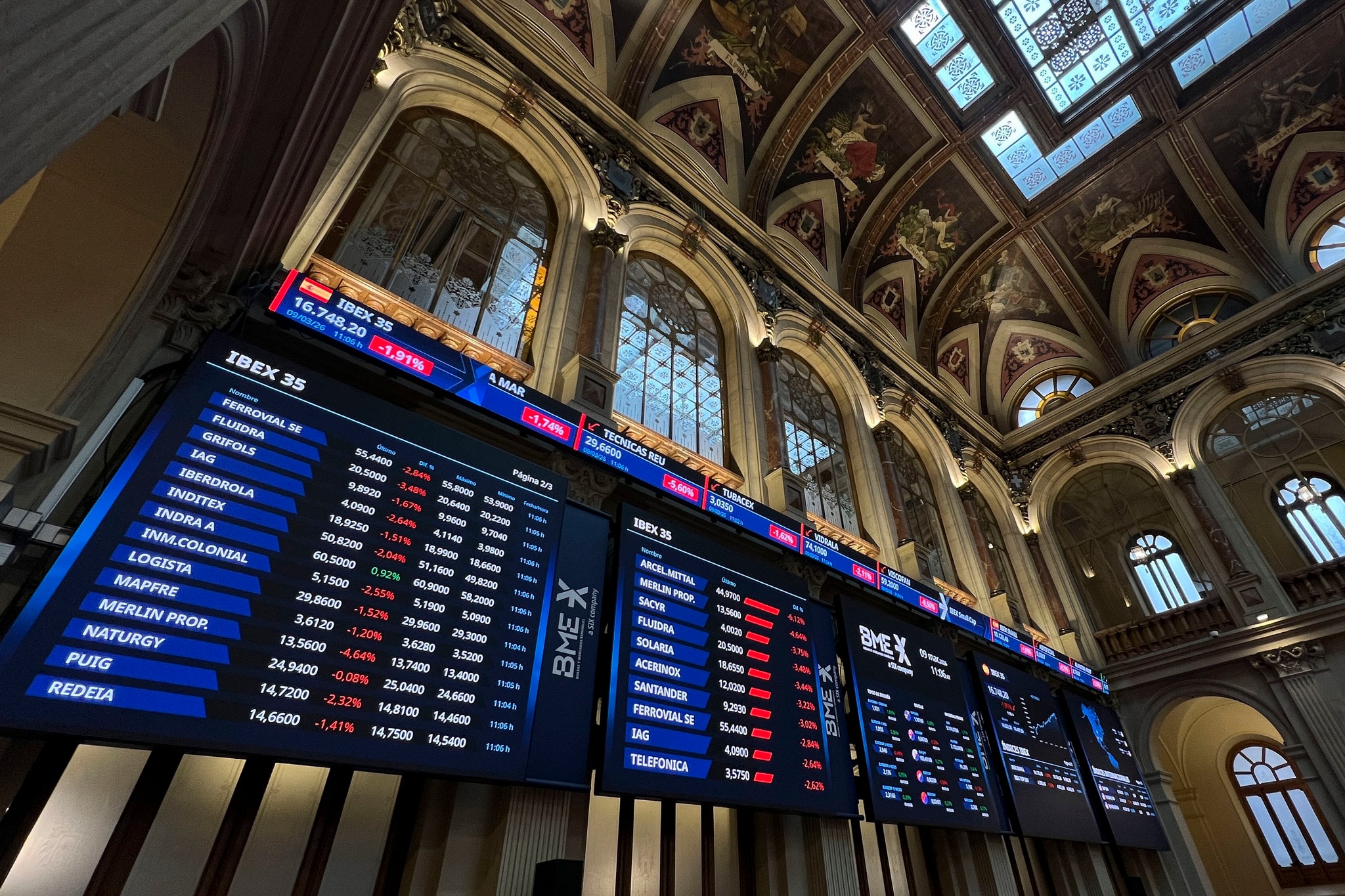 El Ibex quiere romper su racha de caídas