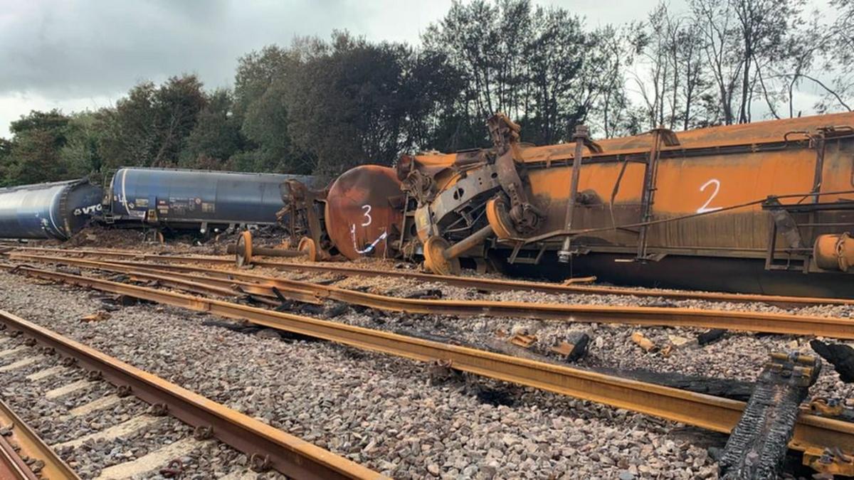 Rail companies sued for £5m over oil spill caused by derailment