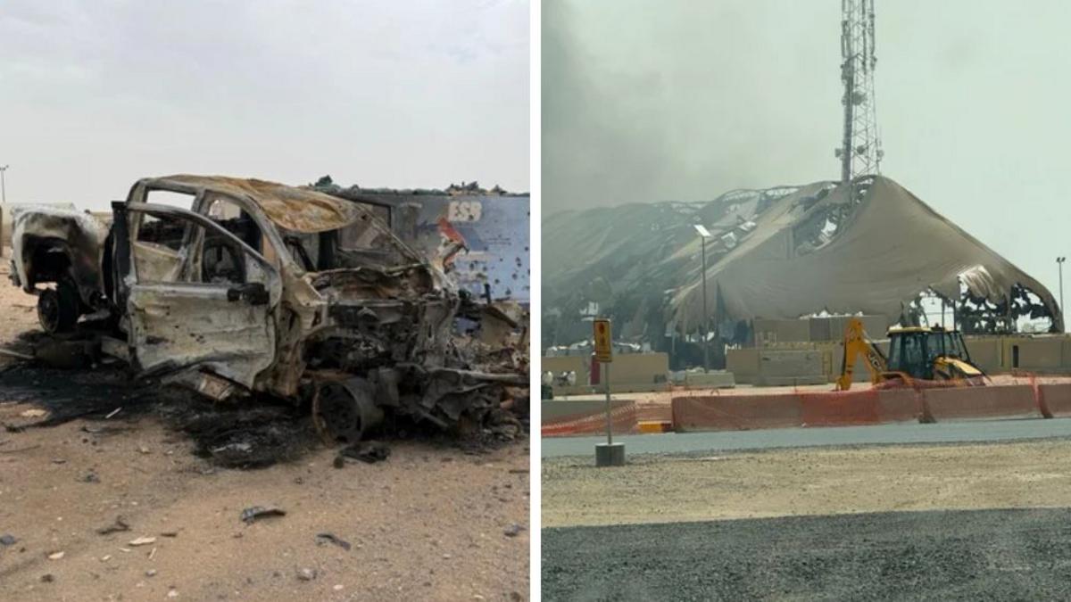 Las imágenes que revelan la destrucción causada por Irán en instalaciones militares de EE.UU.